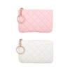 2 Pieces Diamond Pattern Purse Women Purse PU He Purse