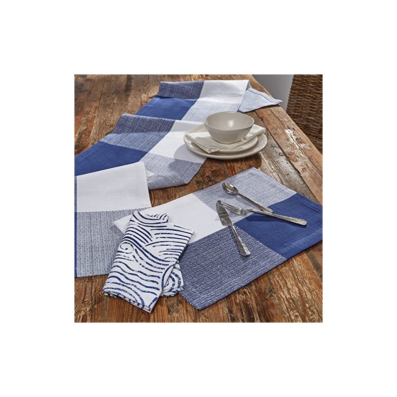 Split P Block Check Woven Placemat Set of 4