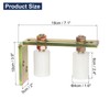 uxcell Gate Roller Guide Adjustable, 2.4" Sliding Gate Nylon Roller