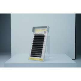 SEEDEW Petal 3D Double Tips U Shape Lash Extensions, D 0.07mm MIX8-15mm 12 Rows/Tray, PBT Soft Natural False Eyelashes Grafting for Beginner/Tech Artist, Beauty Salon(Black-0.07-D-MIX8-15mm)