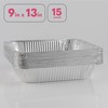 XpressPak Large Aluminium Foil Trays - [15-Pack Value] - Disposable