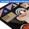 Patch Display Case Wall Mount — Black Wooden Patch Display