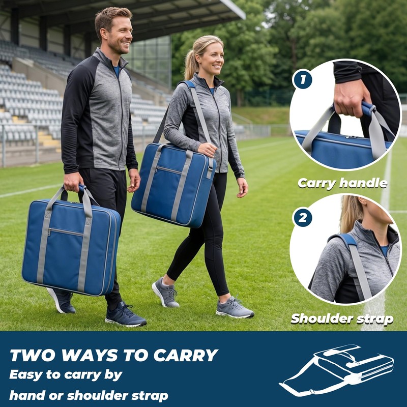 Stadium Seats with Back Support, Portable Folding Bleacher Chairs with
