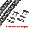 CNCMOTOK 35 Roller Chain 140 Link+ Chain Breaker, fit for
