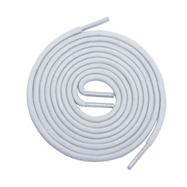 AOMIDI Thick Shoelaces Round Athletic Shoe Laces (2 Pair) - For Sneaker and Hiking Boot Laces (45" inches (114 cm), Light Gray)