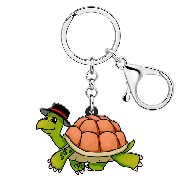 BAMAY Acrylic Sea Turtle Keychain Purse Car Key Chain Ocean