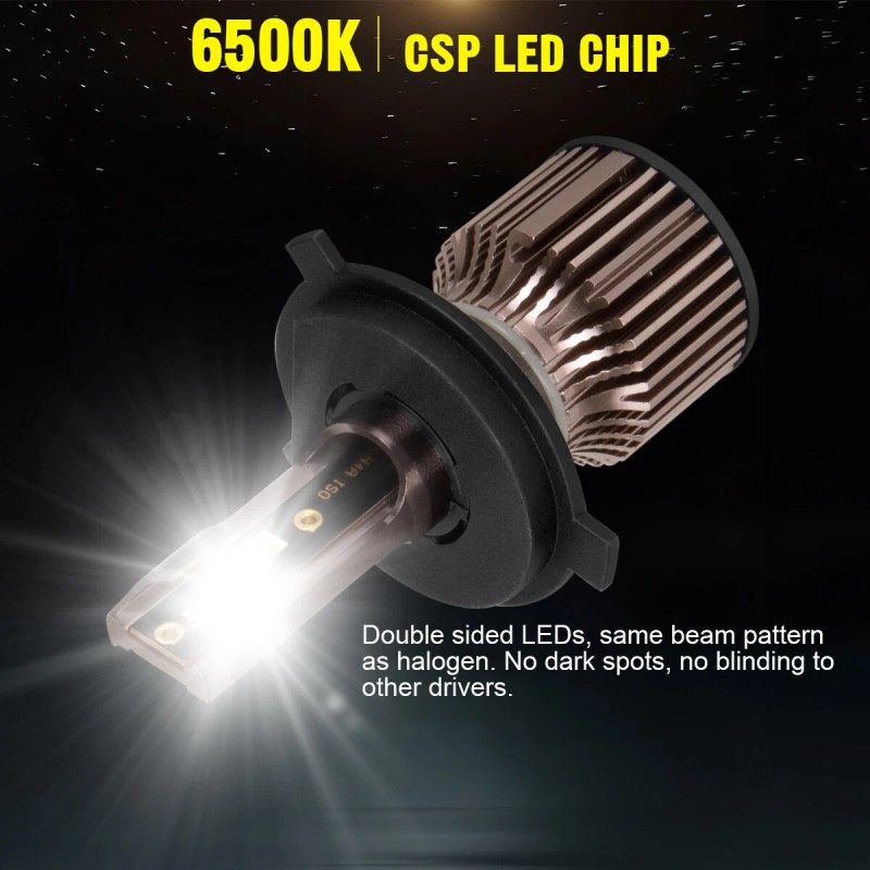 BSBSDJB 9003 H4 LED Headlight Bulbs High-Low Beam Bulbs 6000K