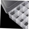 LALAFINA Storage Box Clear Organizing Container for Jewelry Small Items