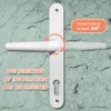 Bwintech UPVC Door Handle, White, 92mm Backset, 210mm Screw Spacing,