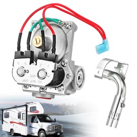 GC6AA-10E Rv Water Heater Solenoid Gas Valve With Main Burner-Compatible with Atwood 6 and 10 Gallon Water Heaters-Replace OEM # 92078 93870 93869 93844 92089- for GC10A-3E G6A-8E G6A-6E G6A-7E G10-2E