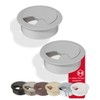 Gedotec Cable grommet desk made of sturdy ABS plastic, pack