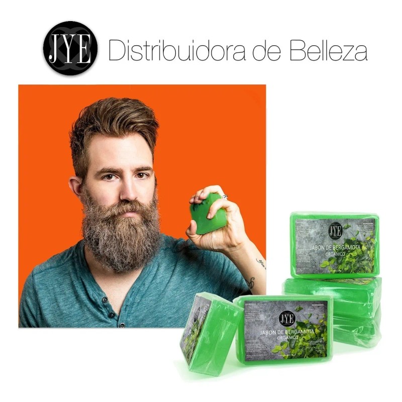 Kit Jye Crecimiento Barba Y Cabello 3 Litros Bergamota+jabon