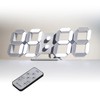 KOSUMOSU Digital Clock LED Wall Clock Table Clock Brightness Auto-Sensing