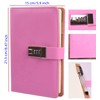 JunShop Lock Diary Combination Locking Journal Locked Notebook Writing Notebook