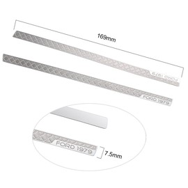 ZuoLan Stainless Steel Side Pedal Antiskid Plate Upgrades Parts forTraxxas TRX4 Defender/Bronco 1/10 RC Crawler Car