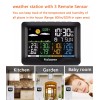 Kalawen Home Wireless Weather Station Multiple Sensors with Atomic Clock,