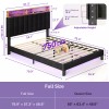 Sersper Full/Queen Size Bed Frame with Storage Headboard, Charging Station