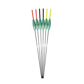 SRG Pole Floats SRG004 Pack of 6 x Pole Floats choose from (0.1g / 0.2g / 0.3g / 0.4g) (6 x 0.1g (3 x Black Tip and 3 x Yellow Tip))