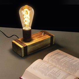 GBLY Vintage Hanging Light, Wooden Dining Table Lamp, Retro Hanging Lamp with 80 cm Wooden Beam, 3x E27 Fittings, Maximum 40 Watts, Height-Adjustable, Industrial Hanging Lamp for Dining Room, Kitchen, Living Room, Bar or Restaurant