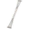 Rhinestone Brass Metal Bracelet Watch Band Strap Replacement for IOS