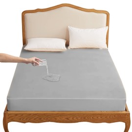 Boxsea HOSUR Tsuzu Sheets Bed Cover Type Bed Sheet Mattress/Futon Cover Bedwetting Sheets for Babies and Children, Washable, Skin-friendly, Anti-Sweat for Pets, Babies, Elderly, Nursing Care, Soft