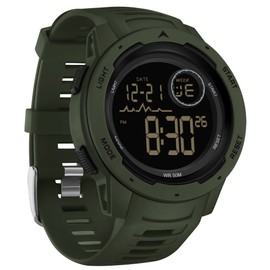 findtime Military Watch Men's Digital Watch Outdoor Sports Watch Tactical Watch 5 ATM Waterproof Watches Men Boys 12/24H Alarm Clock Alarm LED Stopwatch Watch Calendar Countdown Date Military Watch,