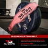 RL Grips® Leather Gym Belt - Padded Leather Lumbar Support