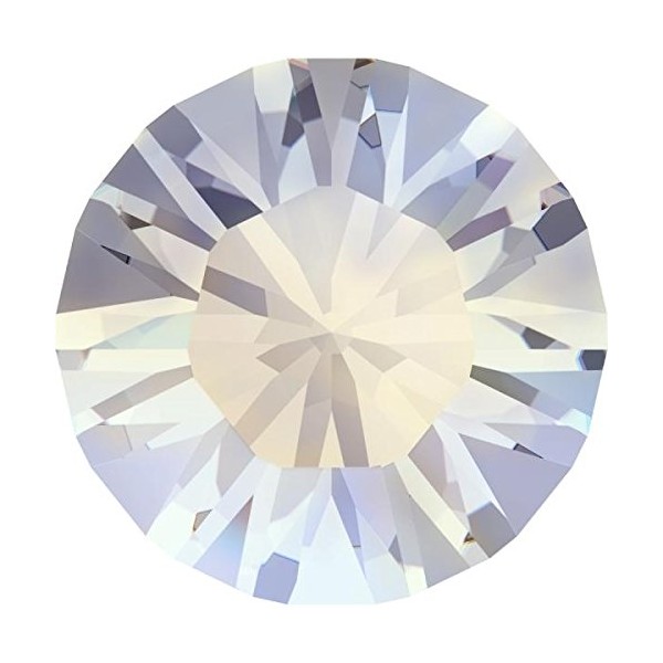 Swarovski V-Cut Embedded #1028/#1088 pp10 (Approx. 0.07 inches (1.7 mm), 15 White Opal [Small Size, Color #1]