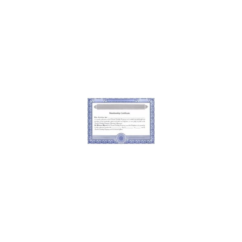 LLC Kit (Blue) - Binder, Slipcase, Operating Agreement, Membership Certificates,