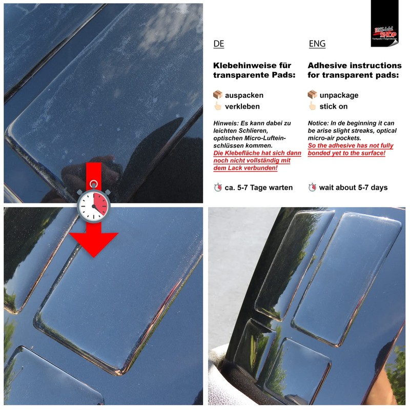 Tank Pad Small Motorcycle Paint Protection Sticker Transparent X503307VE