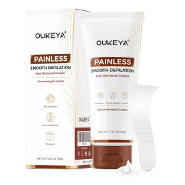 Crema Depilatoria Para Mujeres Y Hombres, Piel Sensible, Ext