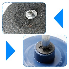 GLADFRESIT 3Pcs Blade Sharpeners, Heavy Duty Lawn Mower Blade Sharpener with Blade Balancer for Rotary Lawnmower, Power Drill Hand Drill