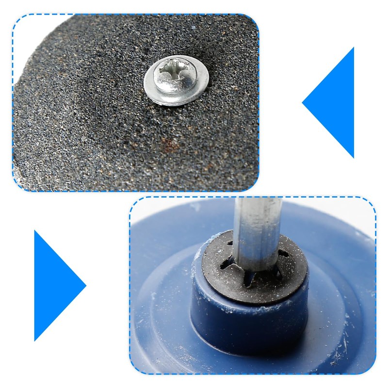 GLADFRESIT 3Pcs Blade Sharpeners, Heavy Duty Lawn Mower Blade Sharpener