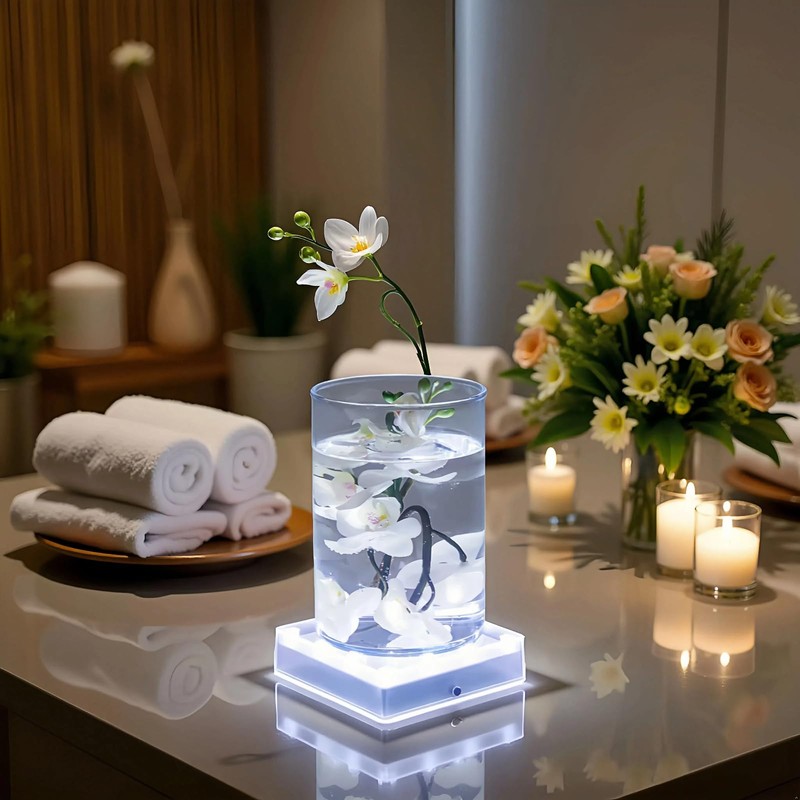 Simplelight 5 Inch Square LED Light Base - Perfect for