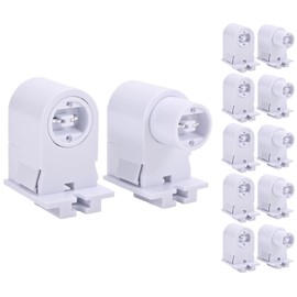 EFAYCRR 6 Pairs R17D / HO Tombstone Base Holder Socket Connector T8 T10 T12 8ft LED Tube Light Replacement Fluorescent Plunger Lampholder Adaptor
