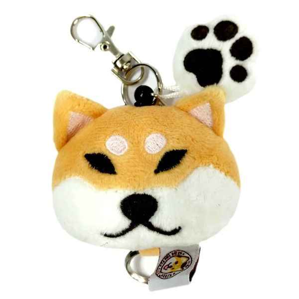 Shiba Inu Plush Toy Keychain Bag Charm Accessory Cute Paw Dog Lovers Present Red Hair B Almond Eye