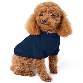 Rocky Thermal Jacket Clothes Fleece Lined Sweater for Dogs, Puppies, Warm Coat Bodysuit Onesie One Piece Vest Pet Jammies with Leg Warmers for Small, Medium, Large Dogs Cats (Navy, Small)