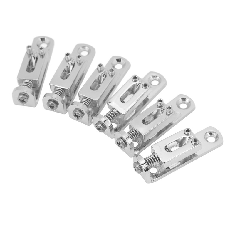 6PCS Guitar Bridge Saddle Split Type Zinc Alloy Electric Guitar