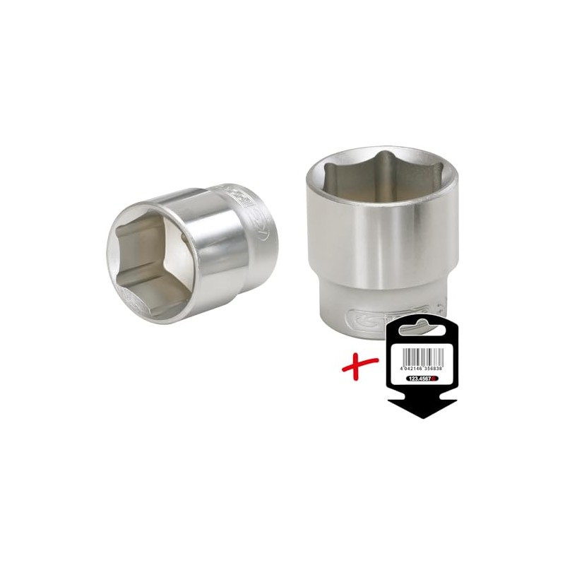 KS Tools 1/4 Inch Classic Hexagonal Socket, 6 mm, on