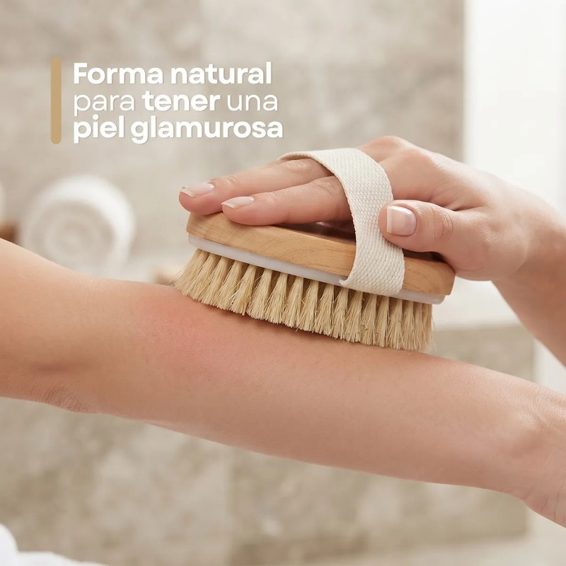 Cepillo Corporal Mejor Circulacion Exfolia Quita Piel Muerta