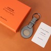 COGURE COPAT-K Charm Keychain, AirTag Case, Genuine Leather, Air Tag