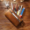 Pencil Case, Leather, Pen Case Pouch, High Quality, Large Capacity,