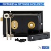 XFORT® Traditional 6" x 4" Rimlock, Surface Mounted Rim Sashlock
