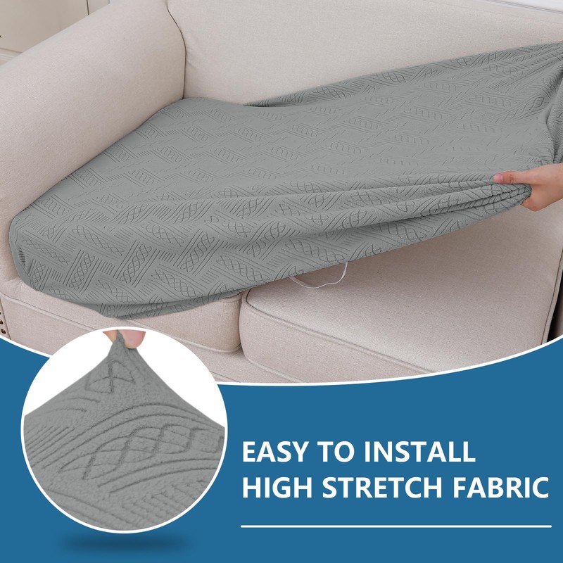 hyha Individual Couch Cushion Covers, Stretch Sofa/Couch Seat Cushion Covers,