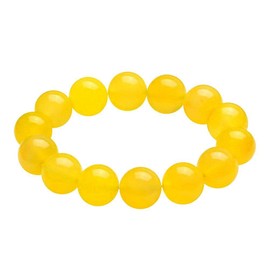 KKPLZZ Yellow Jasper Cleaning Bracelet, Anti-Fatigue Beads for Reiki Healing Crystal Healing Stone, Energy Cleansing Bracelet, Anti-fatigue Bracelet for Women Men