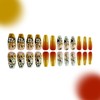 Cute Medium Coffin Press on Nails 24Pcs False Fake Nails