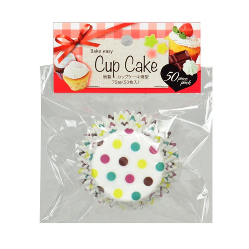 Pearl Metal Bakegee Paper Cupcake Baking Mold, 3.0 inches (75