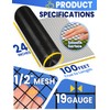 1/2 inch 24inch×100ft 19 Gauge Black Hardware Cloth Chicken Wire
