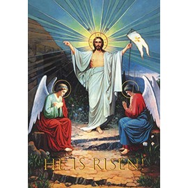 Prickly Products He Is Risen Religious Easter Poster A4 210mm x 297mm Print Only GCP055