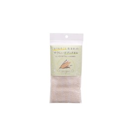 Zenmi Corn Body Towel, Beige, 39.4 x 9.1 inches (100 x 23 cm), Natural Material, Made in Japan